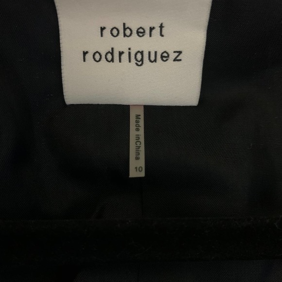 ROBERT RODRIGUEZ Black Rose Petal Ruffle Blazer Jacket - NWT - Picture 9 of 14